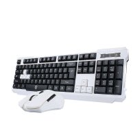 德意龙 台式电脑笔记本游戏键盘鼠标套装 家用办公省电 lol cf无线游戏键鼠套件