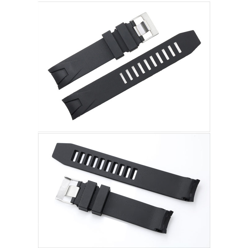 傲途橡胶硅胶表带适用欧米茄海洋系列 橡胶手表带 防水防汗20mm 22mm折叠扣表带