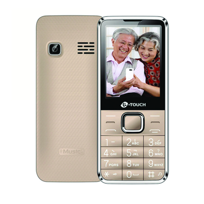 天语(K-Touch)T2 老人机支持移动4G 双卡双待 支持老人模式 大声音大字体 老人手机 金色