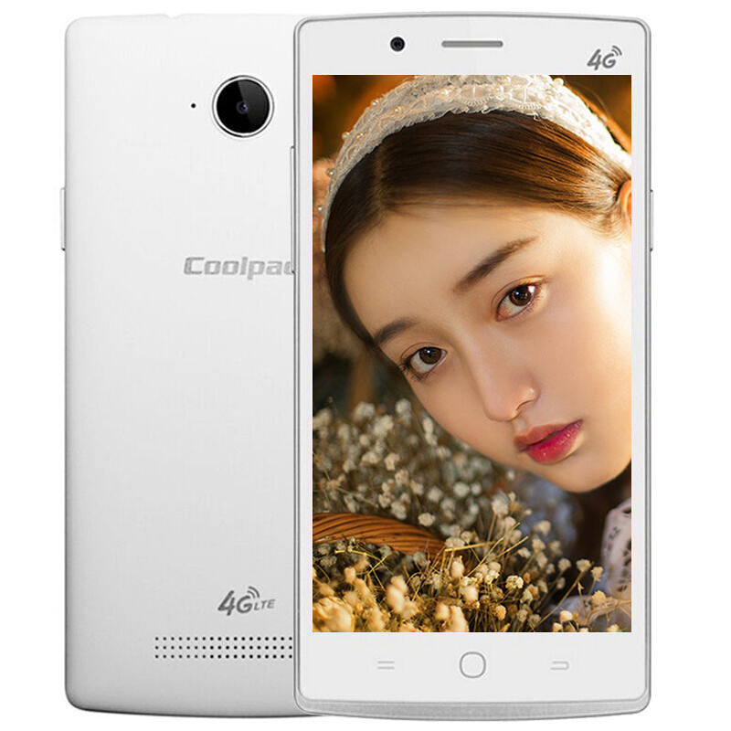 酷派（Coolpad）8712 移动4G手机 双卡双待（1G运行+8G内存 5.0英寸屏 四核 500万像素 ）白色