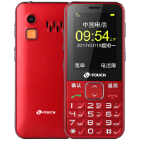 天语 K-TOUCH L580C 电信2G 老人手机 单卡 大字体 大声音 支持 支持电信4G卡 学生机 红色
