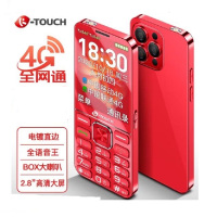天语(K-Touch)F6 4G全网通 2.8大屏薄机身 亲情号码 长续航 大声音大按键 长续航 备用功能机 活力红