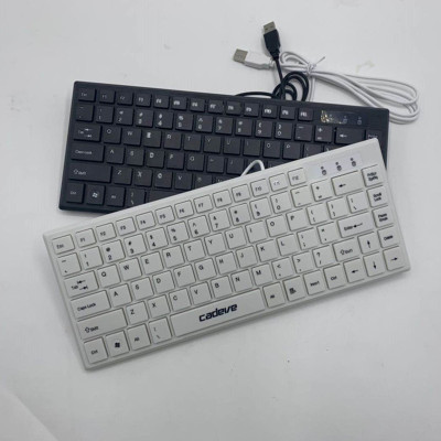 凯迪威680PRO巧克力有线键盘笔记本便携式USB迷你小键盘