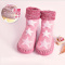 贝迪牛儿童袜子冬季加厚保暖宝宝学步鞋毛圈婴童地板袜卡通防滑鞋袜