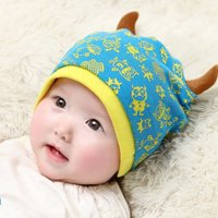 小西家作婴儿棉质帽子宝宝帽子新生儿男女儿童四季套头帽