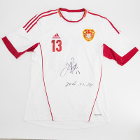 苏宁球星 刘建业 签名中国队2012年版球衣