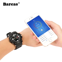 Bareas V6智能运动手表 成人学生男女直测血压心率手环手表安卓苹果圆屏多功能计步测距卡路里睡眠监测信息提醒蓝牙手环