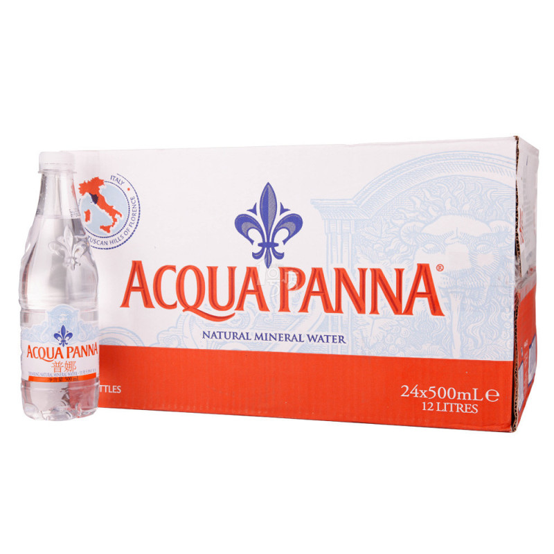 普娜 Acqua Panna 天然矿泉水 500ml*24瓶 塑料瓶