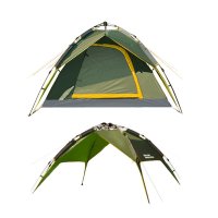 埃尔蒙特 户外帐篷自动帐篷 3-4人双层防雨液压自动速开帐篷 户外野营帐篷