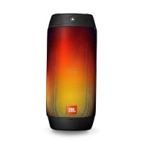 JBL Pulse2 音乐脉动2代 音乐炫彩360度LEd 户外便携式通话 防溅设计 防水户外音响黑色 jbl 博雅专卖