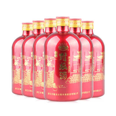 古越龙山封坛酒 绍兴糯米黄酒 六瓶480mL*6