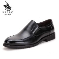 圣大保罗polo 正装鞋 英伦时尚优质头层牛皮 百搭舒适套脚皮鞋