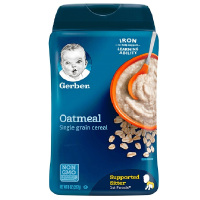 Gerber 嘉宝 婴幼儿辅食米粉 纯燕麦 一段 辅食添加初期 227g 美国直采