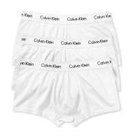 【美国苏宁直采】 Calvin Klein 卡尔文·克莱恩 NU2664 CK男士舒适纯棉贴身低腰纯色透气平角内裤3条