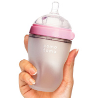 Comotomo 可么多么 婴幼儿 250TP硅胶奶瓶 粉色 250ml 2个装 美国直采