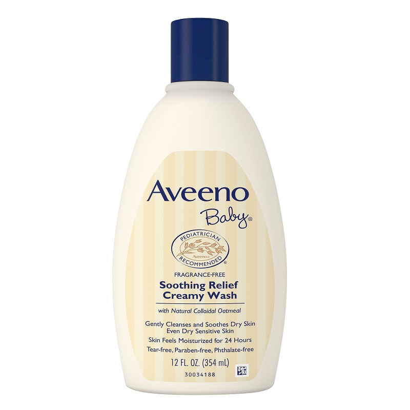 Aveeno 艾维诺 婴幼儿天然燕麦舒缓保湿沐浴露 深蓝盖 354ml 美国直采