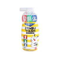 日本Bandai万代儿童皮卡丘洗面奶洗发水沐浴露洗护三合一300ml