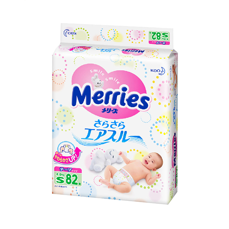 日本进口花王( Merries )纸尿裤S82片