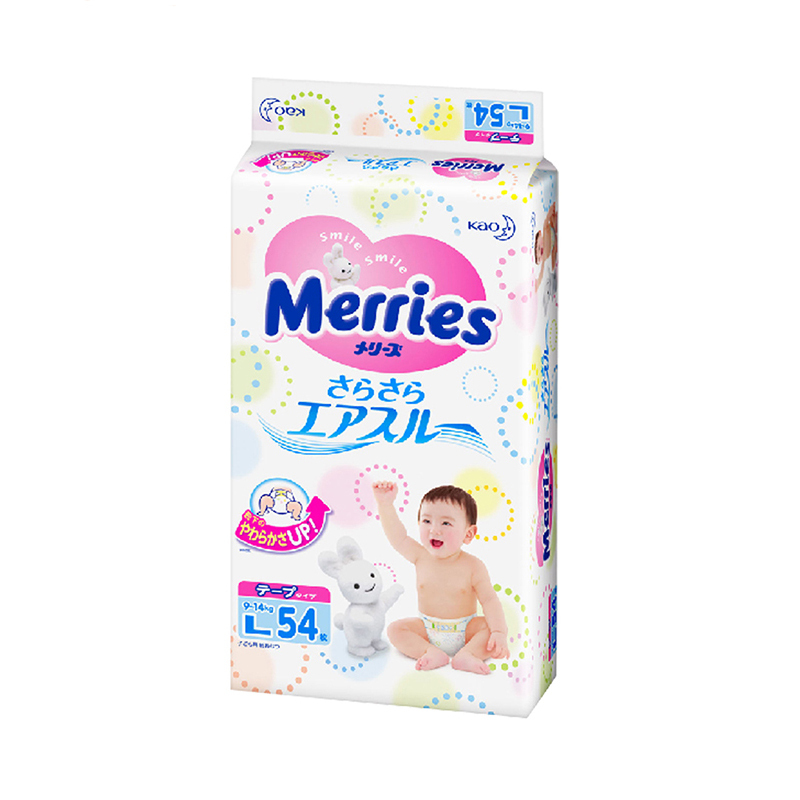 日本进口花王( Merries )尿不湿L54片