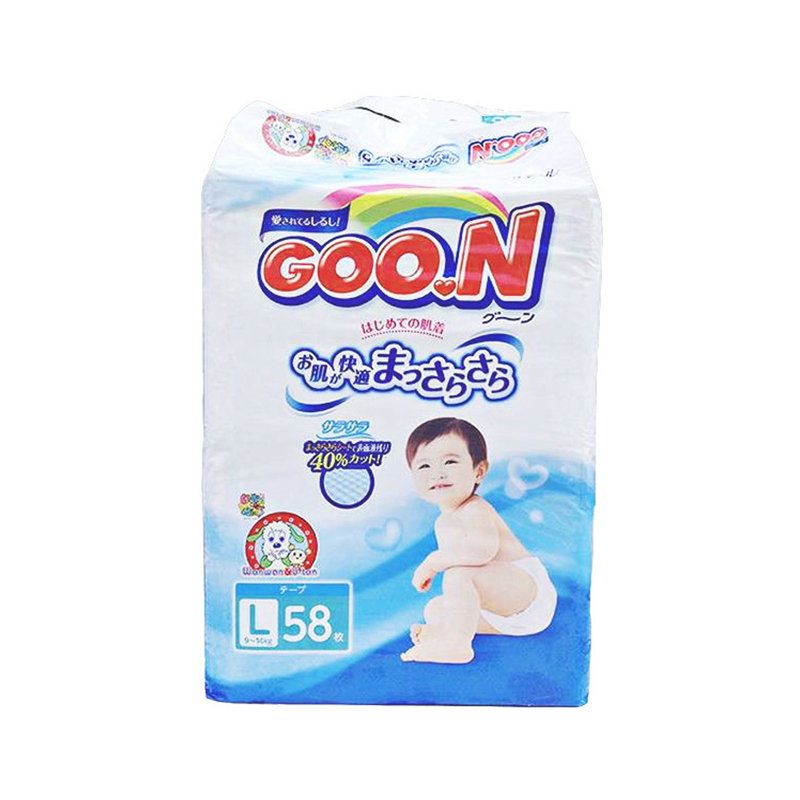 日本进口大王(GOO.N)纸尿裤L58片