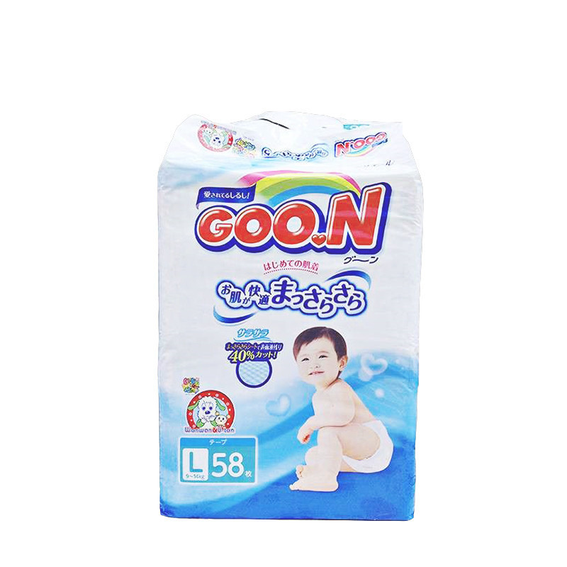日本进口大王(GOO.N)纸尿裤L58片