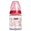 德国进口NUK宽口径PA/PP奶瓶 婴儿塑料奶瓶 新生儿防胀气宝宝防摔奶瓶【PA1段150ml红色】
