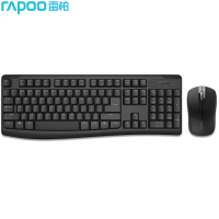 雷柏 X1800 PRO 无线键鼠套装黑 台式机电脑键盘鼠标套装无线套装
