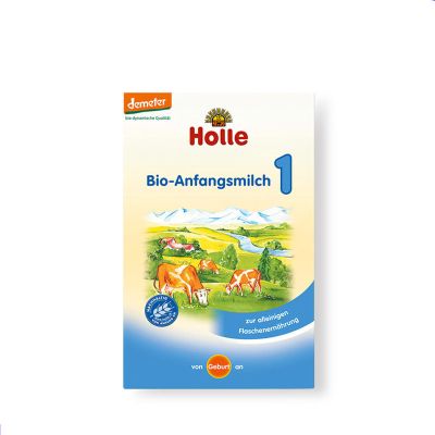 【德国直邮免邮包税12盒】德国凯莉泓乐(Holle)婴幼儿有机奶粉1段0-6个月400g