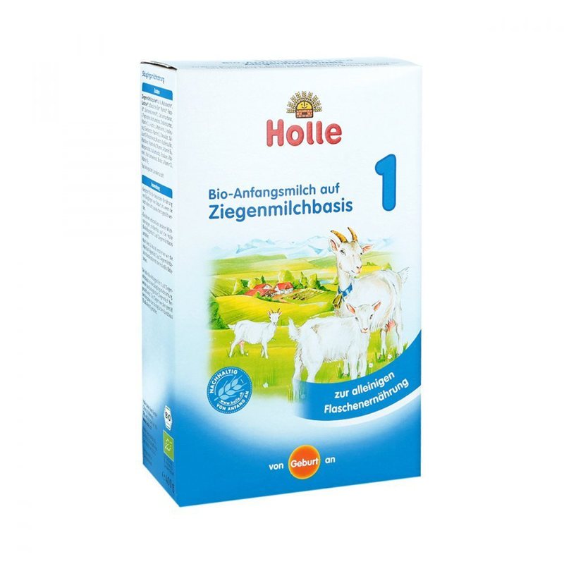 [德国直邮免邮包税4盒]德国Holle凯莉泓乐BIO婴幼儿有机羊奶粉1段400g 0-6个月