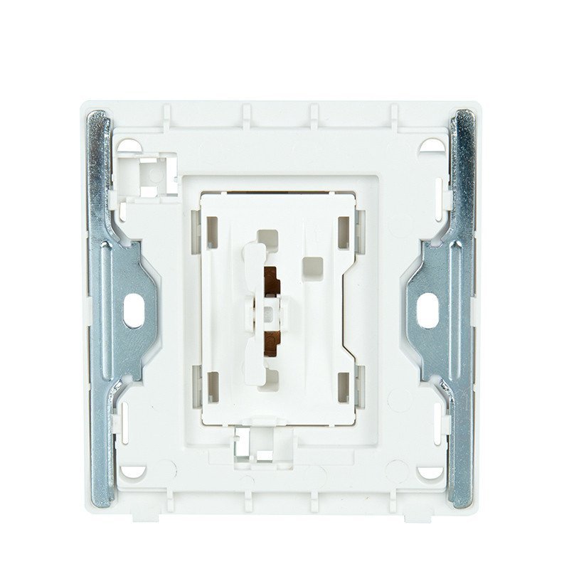 正泰(CHNT)电工 86型墙壁开关插座大面板 NEW2D象牙白PVC材质1个按键开关插座面板