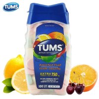 TUMS 孕妇抗胃酸咀嚼钙片 孕期补钙+抗呕吐反应/孕妇钙片 混合水果味（单瓶装）