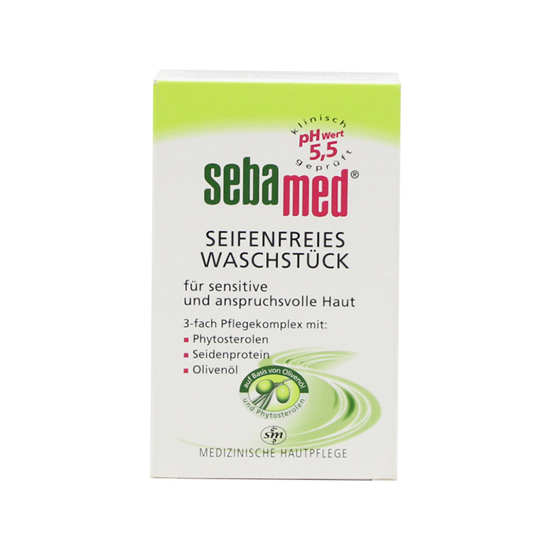 德国施巴 橄榄油洁面皂白皂PH5.5 150G 无皂碱祛黑头白皂 洁面皂绿皂PH5.5 150G