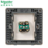 施耐德电气（Schneider Electric）开关插座 单联电视插座面板86型 墙壁弱电插座 睿意金