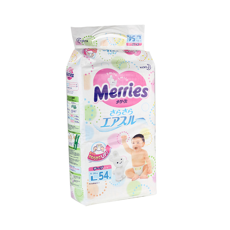 日本花王Merries纸尿裤L54片(9-14kg)
