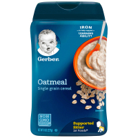 美国嘉宝进口宝宝婴儿辅食燕麦米粉1段6个月以上227g