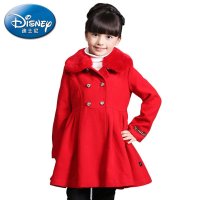 迪士尼正品 迪士尼米妮优雅甜美 米妮女童优雅甜美大衣秋冬新款ND510001