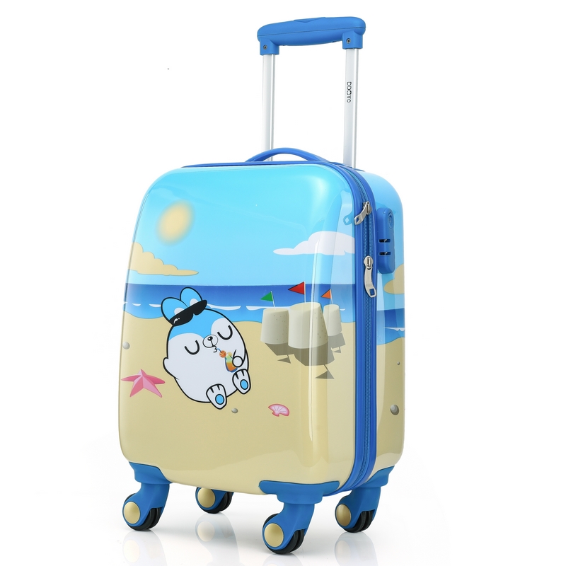 迪嘉乐(DI JIA LE)18寸儿童拉杆箱女旅行箱行李箱包万向轮可爱卡通KT猫旅行箱小拖箱孩子出游PC+ABS登机箱