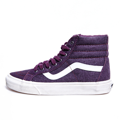 Vans/范斯 SK8-HI 紫色帆布高帮休闲鞋板鞋|VN-0ZA0FJ4