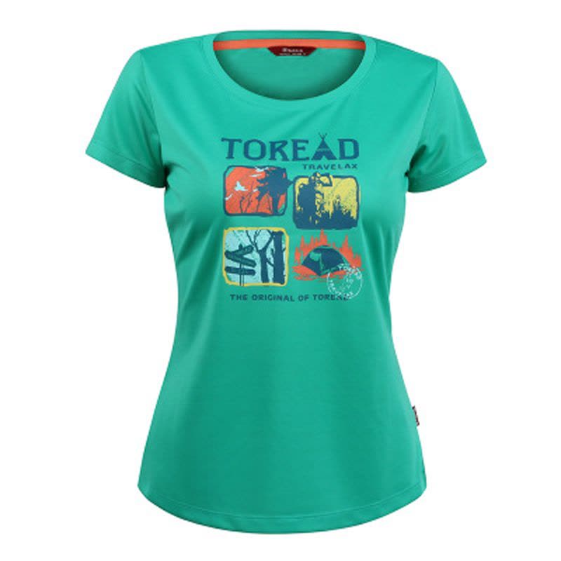 Toread/探路者 16户外情侣运动短袖T恤TW6190B00/TW6065L03图片