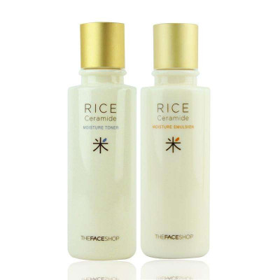 The Face Shop 大米保湿水乳保湿两件套 150ml+150ml-