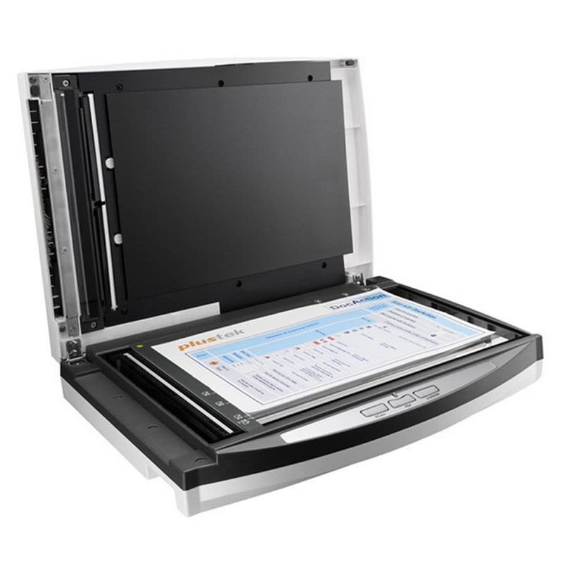精益（plustek） PL1020D A4双平台高速馈纸式扫描仪 直通道零预热超薄设计图片