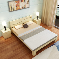 悦含 组装床实木床简约实木床带抽屉板式床简易床储物单人床双人床