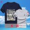 【买一送一】 韩版冬季男加绒加厚男士T恤潮修身圆领大码T恤衫印花长袖T恤