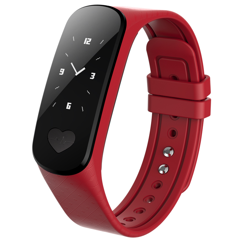 罗凡尼B9心电图智能手环测心率血压防水微信运动PK计步器男女手表 红色