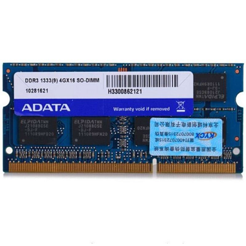 威刚(ADATA)万紫千红 DDR3 1333 4G笔记本内存条