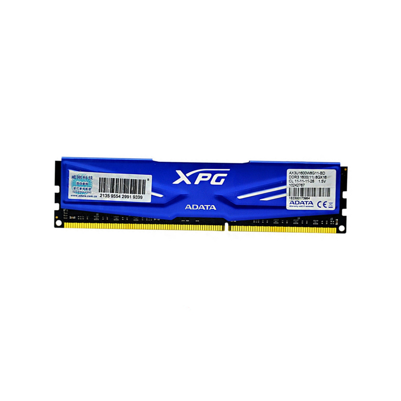 威刚(ADATA)XPG游戏威龙系列 DDR3 1600 8G台式机内存 兼容1333