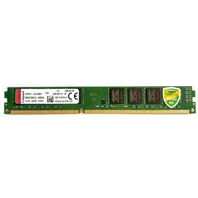 金士顿(Kingston)DDR3 1600 8GB 台式机电脑内存条 兼容1333