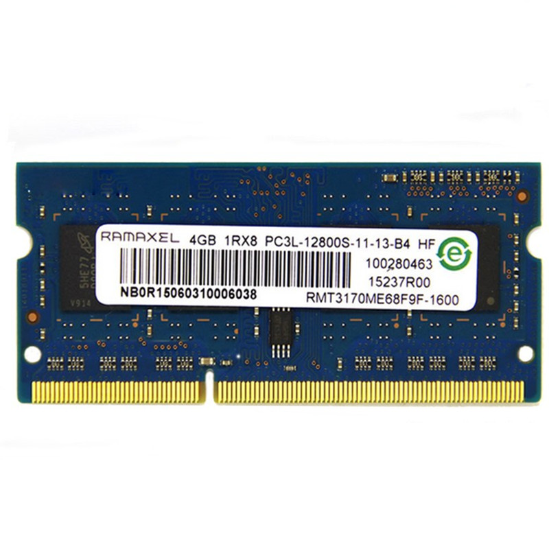 联想 hp内存条记忆科技（RAMAXEL）笔记本内存条DDR3L 1600MHz 4G低电压版PC3L-12800S