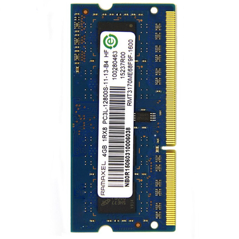 联想 hp内存条记忆科技(RAMAXEL)笔记本内存条DDR3L 1600MHz 4G低电压版PC3L-12800S