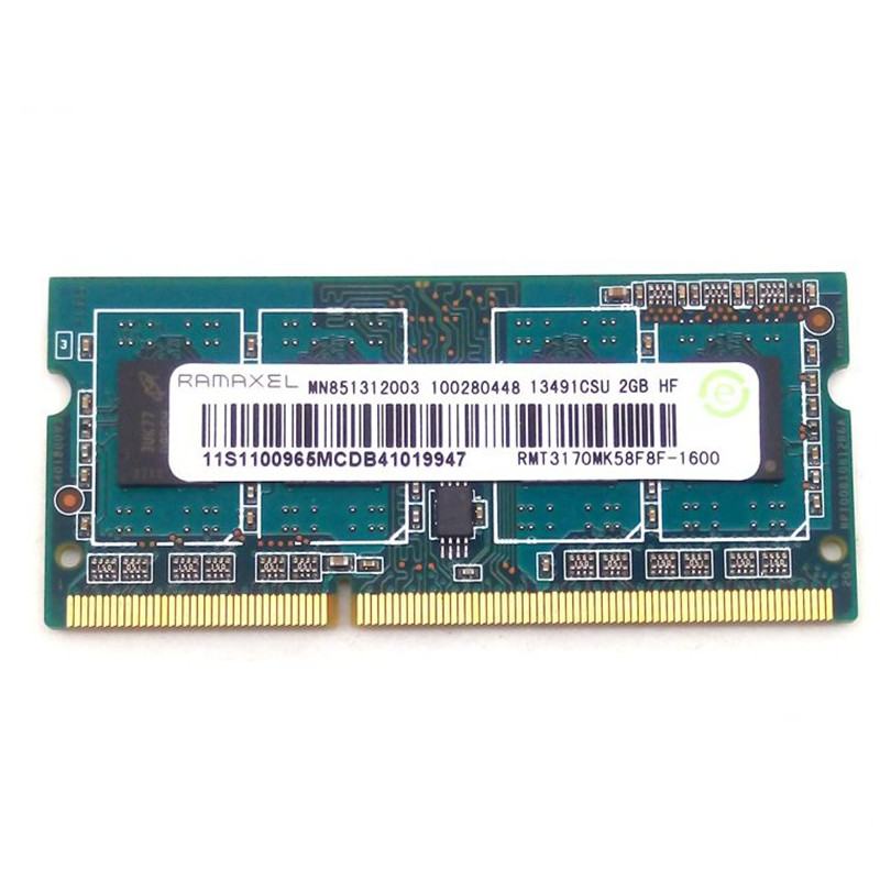 联想 hp 记忆科技（Ramaxel）2G DDR3 1600笔记本内存条PC3-12800S